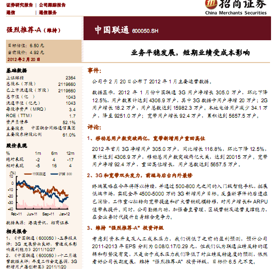 �Ї�(li��n)ͨ-600050-�I(y��)��ƽ��(w��n)�l(f��)չ,���ژI(y��)���ܳɱ�Ӱ�